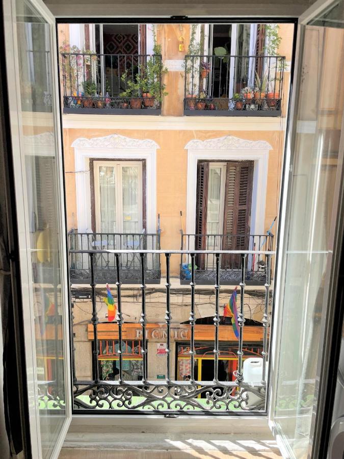 Apartamento Exterior Con Balcon En El Corazon De Chueca, Gran Via Madrid Bagian luar foto